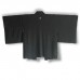 HAORI FORMEL DOUBLÉ SOIE NOIRE À KAMON 007-177 (L)